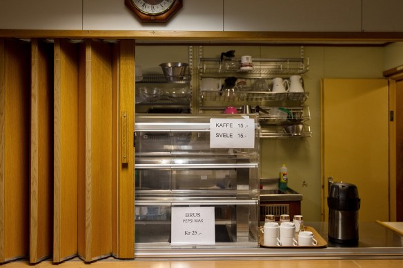 Coffee. Pancakes. Self service.