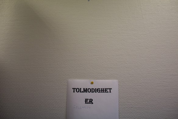 Quite funny in Norwegian. Not untranslatable. But lazy caption writer.