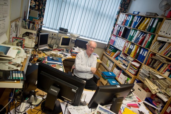 The manager. Nils Netteland in his lovely office.