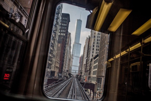 Trump Tower, seen from the El