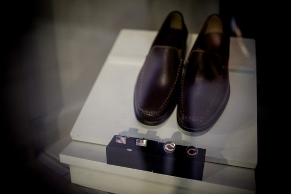 Would you like the lucky horse shoe or the diamond encrusted American flag cuff links to go with your loafers?