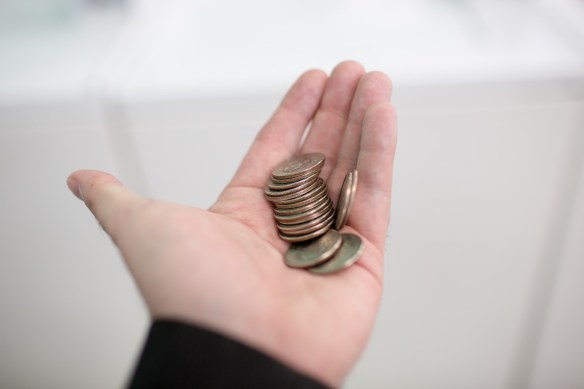 First time in a coin laundry. Damn exciting