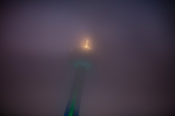 Eye of Sauron. Revolving restaurant