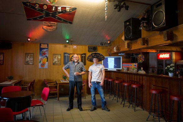 Tavern staff. Hans Martin Bleie and Halldor Kråkevik